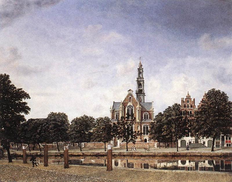 HEYDEN, Jan van der View of the Westerkerk, Amsterdam France oil painting art